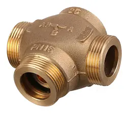 Триходовий термозмішувальний клапан Karro KR1134-1 1 1/4" DN25 55°C 30412 - мініатюра 2