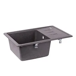 Кухонна мийка Lidz 620x435/200 GRF-13 (LIDZGRF13620435200), Графит - мініатюра 4