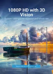Перехідник USB 3.1 Type-C VGA (F), 1080p 60Hz, кабель 0.15м, Vention сірий - мініатюра 6