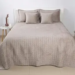 Покривало ТЕП Velour Мозаїка 180x240 см пісочний (4-00516_36193) - мініатюра 2