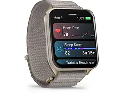 Смарт-годинник Garmin Venu X1 Soft Gold Titanium and French Grey Nylon (010-02980-33/08) - мініатюра 2