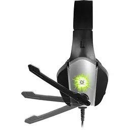 Ігрова гарнітура Defender X-Skull кабель 2.1 м чорно-сіра - мініатюра 5