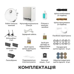 Робот-пилосос миючий Dreame Bot Matrix10 Ultra White - мініатюра 15