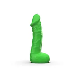 Свічка член Pure Bliss 18 см Green - мініатюра 5