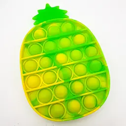 Сенсорна іграшка антистрес силіконова нескінченна пухирка поп іт UKC Pop It Fidget ананас зелений - мініатюра 4