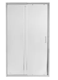 Душові двері в нішу Qtap Taurus CRM2012-13.C6 120-130x200 см, скло Clear 6 мм, покриття CalcLess (TAUCRM201213C6)