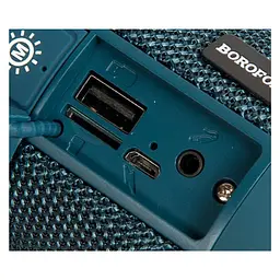 Портативна акустика Borofone BR21 Sports 10 ВТ бездротова темно-синя - мініатюра 6