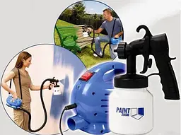 Пульверизатор - розпилювач фарби PAINT ZOOM Автоматичний пістолет - фарборозпилювач для фарбування всіх поверхонь - мініатюра 2