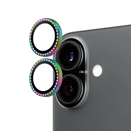 Протиударне захисне скло AR для камери Apple iPhone 16/16 Plus crystal , захист лінз від подряпин та ударів, лінзи на камеру з рамкою, ArmorStandart (ARM79414)