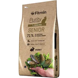 Сухий корм Fitmin Purity Senior Rabbit для літніх котів віком від 8 років із добавками для підтримки здоров'я 1.5 кг