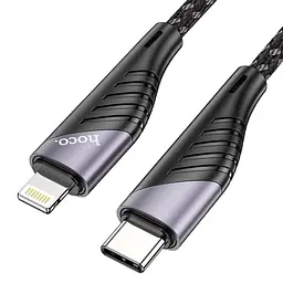 Дата кабель Hoco U95 Freeway 4in1 USB/Type-C to Type-C/Lightning 60W (1.2m) Black - мініатюра 2