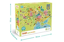 Пазли - 100 елм. - 300706 "Карта України" DoDo - мініатюра 3