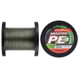 Шнур Select Master PE 1000m (темн.-зел.) #4.5/0.36mm 93lb/42kg