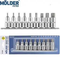 Професійний набір Зірочок Torx Molder 9 предметів Оригінал (MT68009)
