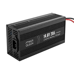 Зарядний пристрій для акумуляторних батарей LiFePO4 14.6V/20A Power Queen P12V20A-BCHA-X (44-00528) - мініатюра 4