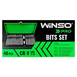 Професійний набір зірок і шестигранників Winso Pro 1/2', 3/8' CR-V 40шт(902040) - мініатюра 2