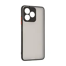 Чехол-накладка для Realme C53/C51/Note 50, Frosted Matte, черный, противоударный чехол с защитой всего корпуса, термополиуретан TPU + поликарбонат PC, ArmorStandart (ARM72388)