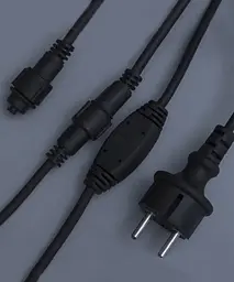 Гірлянда LED 120 3.3Line Short Curtain Bulbashky Бахрома M-2 Мультицветна 5M Вул.+сої Чорний (47674-7235_676) - мініатюра 7