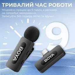 Мікрофон BOYA BY-V20 Type-C Black - мініатюра 8