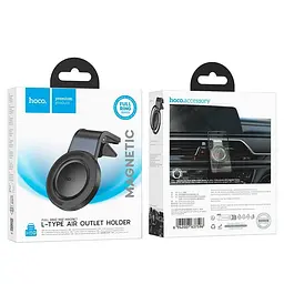 Тримач Hoco Show ring magnetic Car holder H59 L Type air outlet 4.3-7" - мініатюра 2
