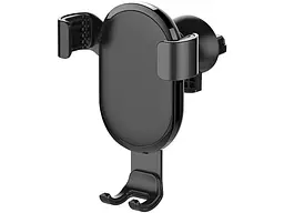 Автомобільний тримач ColorWay Metallic Gravity Holder Black (CW-CHG01-BK) - мініатюра 3
