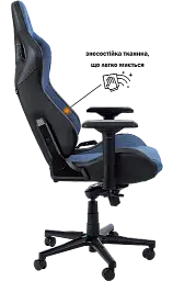 Геймерське крісло GT Racer чорне зі світло-синім (X-8005 Light Blue/Black) - мініатюра 3