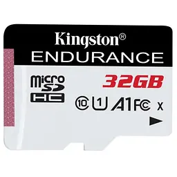 Карта пам'яті Kingston 32GB microSDHC Class 10 UHS-I U1 A1 High Endurance (SDCE/32GB)