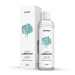 Лубрикант на водній основі Satisfyer Juicy Lubricant Cooling Comfort, 300 мл - мініатюра 1