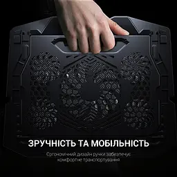 Охолоджувальна підставка для ноутбука GamePro Black (CP626) - мініатюра 8