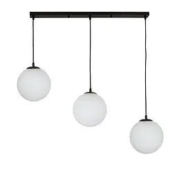 Светильник підвісний Levistella 756glass200F-3 BK+WH (700), 3xE27, чорний+білий, сучасний стиль