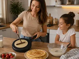 Сковорода для млинців електрична CREPE MAKER / Антипригарний електричний млинець / Занурювальна електромлинка - мініатюра 3