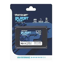 Накопичувач SSD 2.5" 120GB Burst Elite Patriot (PBE120GS25SSDR) - мініатюра 3