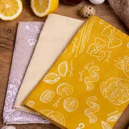 Набір рушників MirSon №640 Cream kitchen 50х30 см 3 шт. (2200006740803) - мініатюра 2