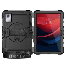 Чохол Rugged 3 Layers броньований протиударний з захистом Lenovo Tab K11 Plus 11.45 TB352FU 2025 Чорний - мініатюра 3