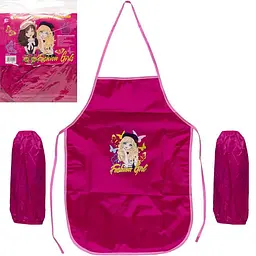 Фартух дитячий з нарукавниками для дівчаток COLOR-IT CR5530(Pink) 54х37 см (91392)