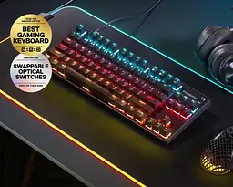 Клавіатура ігрова оптична SteelSeries Apex 9 TKL UA OptiPoint - мініатюра 5