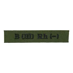 Нашивка група крові B (III) Rh (-) Олива