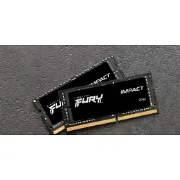 Модуль пам'яті для ноутбука SoDIMM DDR4 32GB (2x16GB) 3200 MHz Impact Kingston Fury (ex.HyperX) (KF432S20IBK2/32) - мініатюра 2