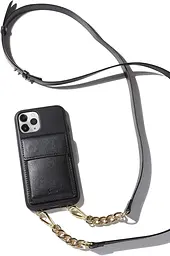 Чохол шкіряний протиударний з відділенням для карток Sonix Leather Crossbody Wallet для iPhone 11 Pro Max/XS Max Black - мініатюра 6