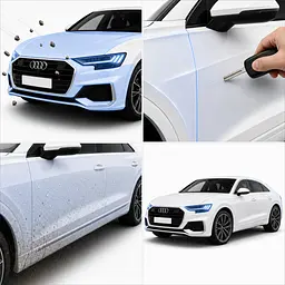 Антигравійна захисна бронеплівка за лекалами для Audi Q8 4M 2018-2023 - повний кузов - мініатюра 3