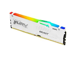 Модуль пам'яті Kingston FURY 32 GB DDR5 5200 MHz Beast RGB White (KF552C40BWA-32)