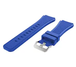 Ремінець BeWatch для Samsung Galaxy Watch 46/3 45мм/Gear S3 силіконовий 22мм ECO Синій (1021105) - мініатюра 2
