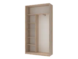 Шафа-купе Doros Сіті Лайт Дуб Cонома 2 Дзеркала 120х45х225 (44900068) - мініатюра 3