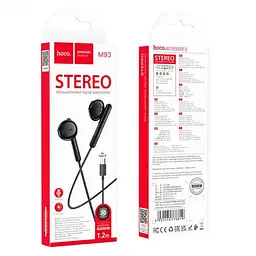 Навушники Hoco M93 Type-C Joy wire-controlled digital earphones with microphone чорні - мініатюра 3