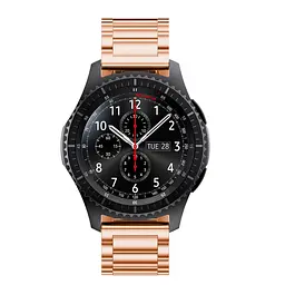 Металевий ремінець Watchbands Stainless Premium для Samsung Gear S3 Samsung Galaxy Watch 46mm Silver - рожево-золотий (WB006METALROSEGOLD) - мініатюра 3