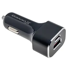 Зарядний пристрій Grand-X CH-29 PD 3.0, Quick Charge QС3.0, 1 TypeC, 1 USB (CH-29) - мініатюра 4