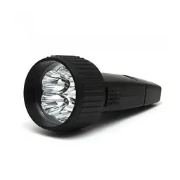 Ручний акумуляторний LED-ліхтар "Космос" у чорному кольорі - мініатюра 4
