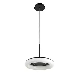 Люстра стельова LED Levistella 797MD6006 (330) BK, 44W, 3000K, чорний метал, сучасний стиль, діаметр 330 мм, три режими світла