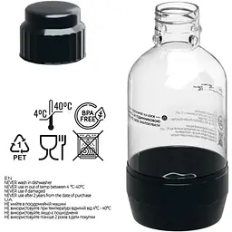 Пляшка для газування води Soda@Home Ventum 500ml Black [164880] - мініатюра 3
