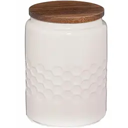 Ємність для сипучих продуктів Kela Mellis White 0,8 л 10,5х14,5 см (12084)